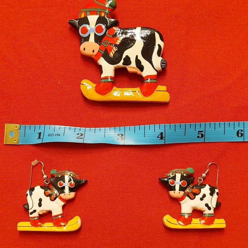 None skiing cow